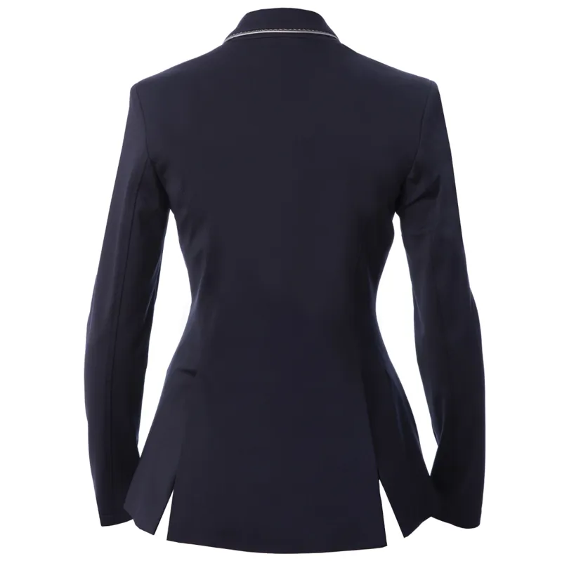 Equetech Ladies Jersey Deluxe Competition Jacket Navy/Silver-1